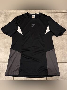 Gymshark | Shirts | Gymshark Onyx V5 Og Blue Short Sleeve Size S